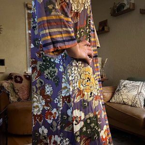 ANTHROPOLOGIE FLORAL DUSTER